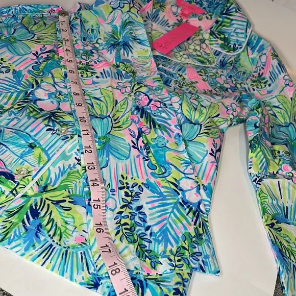 Lilly Pulitzer PJ Woven Top Lilly’s House - Size XS - Picture 12 of 13